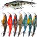 1/5PCS TopwaterHard Bait Artificial Swimbait Bass Pike Jerkbait Minnow Crankbait Wobbler For Fishing Lure Tackle Accessories_desvips.com