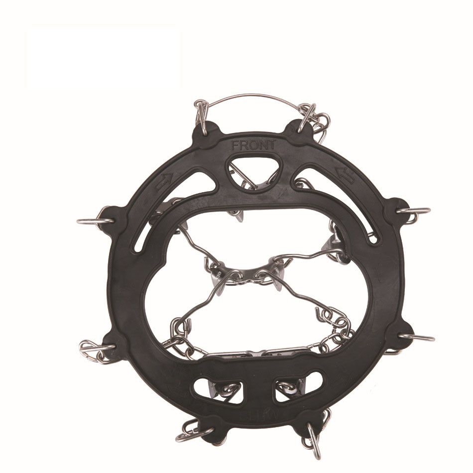 8 teeth outdoor ice mountaineering non-slip shoe cover simple non-slip chain non-slip eight teeth crampons_desvips.com