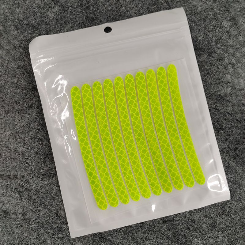 Car Wheel Stickers Reflective Luminous Warning Stickers Motorcycle Bicycle Bicycle Tire Rim Decoration Reflective Strips_desvips.com