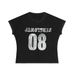 Distressed Digital Print Short-sleeve T-shirt For Women, Summer American Street Style Casual Versatile Round-neck_desvips.com