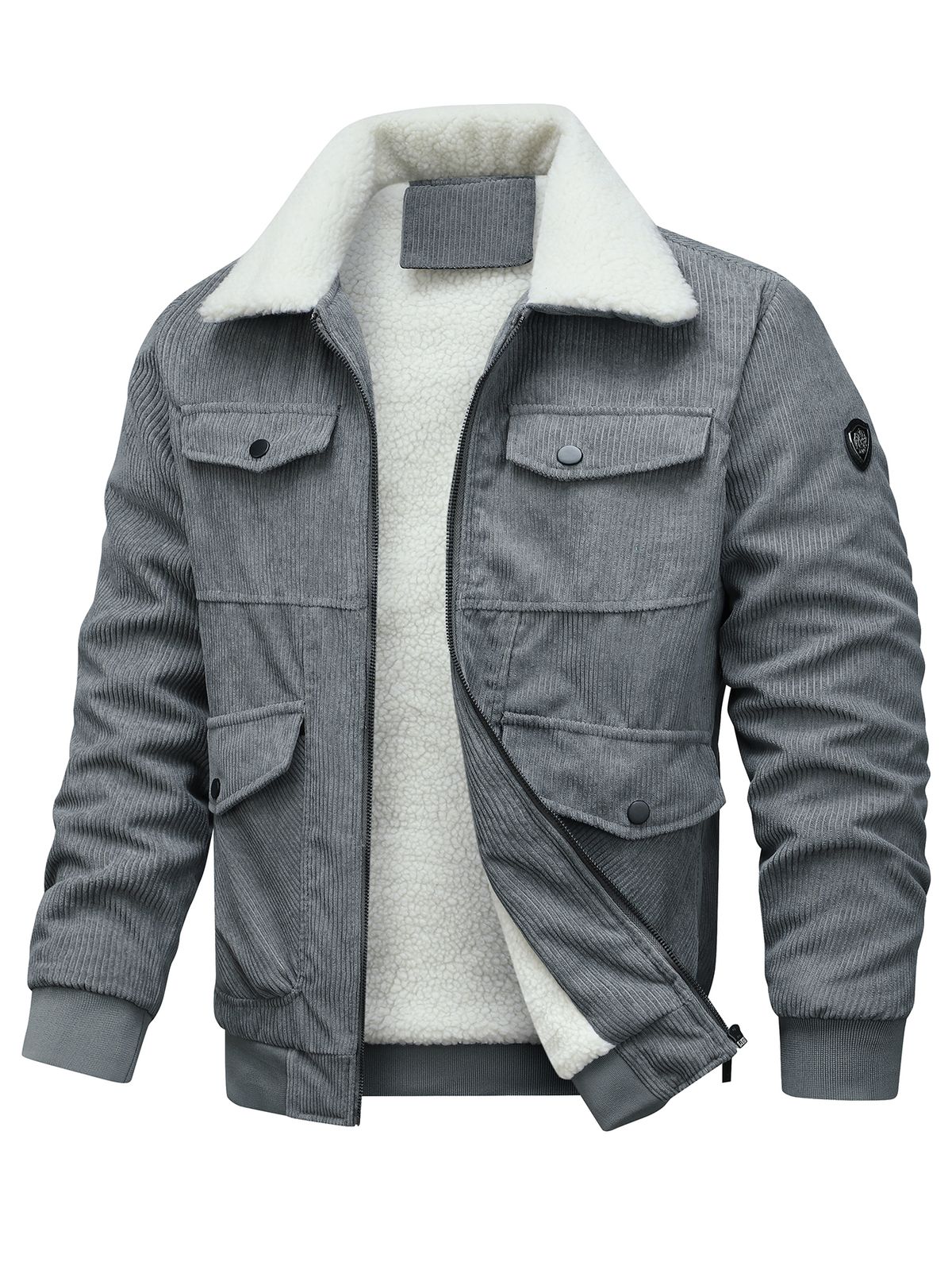 Men's Corduroy Jacket, Durable Wear-Resistant, Versatile Easy To Match, Suitable Wear The Workplace, Light Outdoor_desvips.com