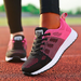 Women's Fashion 2024 New Breathable Trainers Soft Sneakers Mesh Fabric Lace Up Shoes For Women Female Footwear_desvips.com