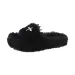 new Free Shipping Designer For Woman Indoor Outdoor Keep Warm Woolen Slippers Casual Black White Plush Sandals_desvips.com