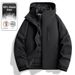 90 Fleece Thermal Fully Sealed Waterproof Jacket New National Standard Detachable Inner Liner Three-in-One Unisex_desvips.com
