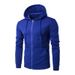 Men's Clothing New Spring and Autumn Style Zipper Hooded Sweatshirt Men's Cardigan Sweatshirt Long Sleeve Solid Color Sweatshirt_desvips.com