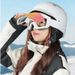 BOLLFO Smart Color-Changing Magnetic Flip Ski Goggles Double-Layer Anti-Fog Protective Glasses For Men And Women Winter Mountaineering Snow Goggles_desvips.com
