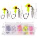 Jig Head Set Soft Bait Weighted Anti-Hooking Lure Hook 1.4g 1.6g 3g Fishing Hooks 25 Pieces Pack_desvips.com