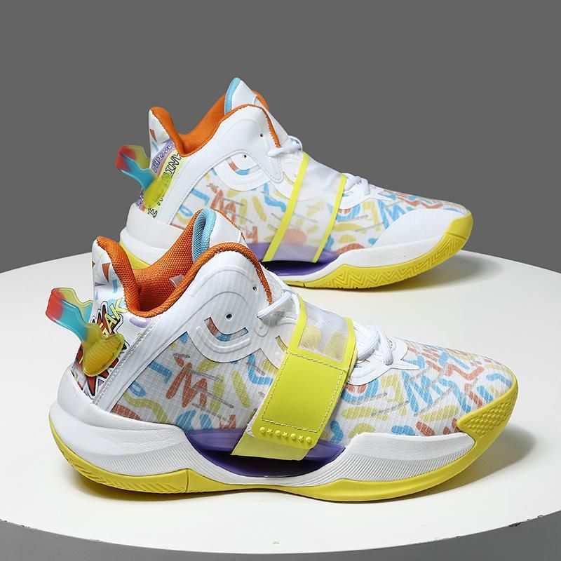 Spring Splash 4th Generation Basketball Men, Shock Absorption, Velcro, Suitable For Primary And Secondary School_desvips.com