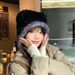 Bear Plush With Tie For Women, Autumn Winter Warm Windproof Ear Protection Hat, Sweet And Cute Face-Slimming Knitted Hat_desvips.com