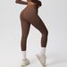 High Waisted Tight Fit Yoga Pants Quick Drying Bare Feel with Pocket for Outdoor Running And Fitness Hip Lifting Sports Long Pants_desvips.com