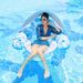 Pool & Accessories Inflatable Pool Lounge Chair With Detachable Canopy U Shaped Backrest Extra Thick Floating Raft For Adults_desvips.com