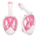 New silicone full dry anti-fog breathing tube adult full face big frame snorkeling mask diving goggles_desvips.com