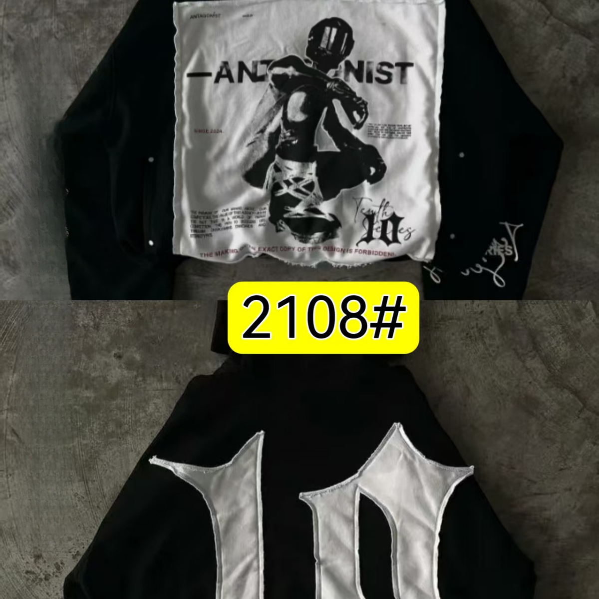 2025 New Hoodie Black 2108 Top Versatile Trendy Style_desvips.com