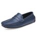New leather bean shoes men's leisure driving shoes soft sole fashion set feet with lazy shoes_desvips.com