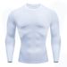 Men's Quick-Dry Compression Long Sleeve Shirt For Running, Basketball & Training – Breathable, Stretchy & Moisture-Wicking With Colorful Accents_desvips.com