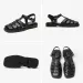 Sandals Beautoday Women Quality Genuine Sheepskin Leather Low Heel New Round Toe Shoes Ladies Gladiator For Summer_desvips.com