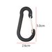 Outdoor #5 Aluminum Carabiner - Heavy-Duty Wire Gate Spring Clip (Pear-Shaped Design Stainless Steel Construction Ideal For Backpacks/Hiking Gear)_desvips.com