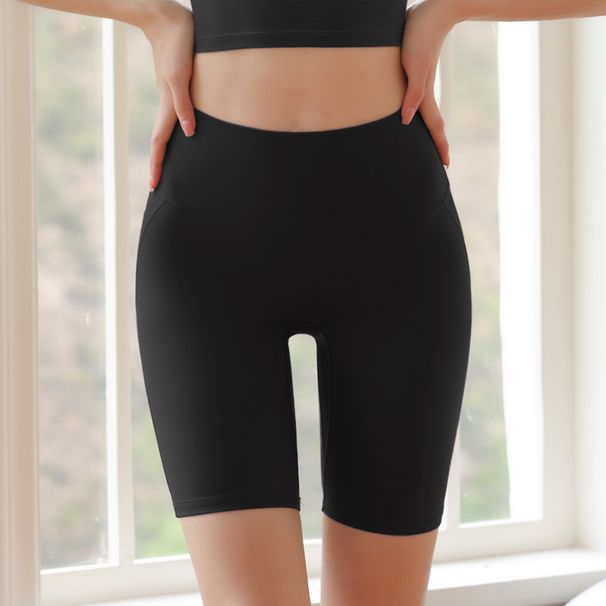 Quarter Yoga Summer Running Cycling Pants High Waist Tummy Control Butt Lift Peach Sports Shorts Women Fitness Clothing_desvips.com