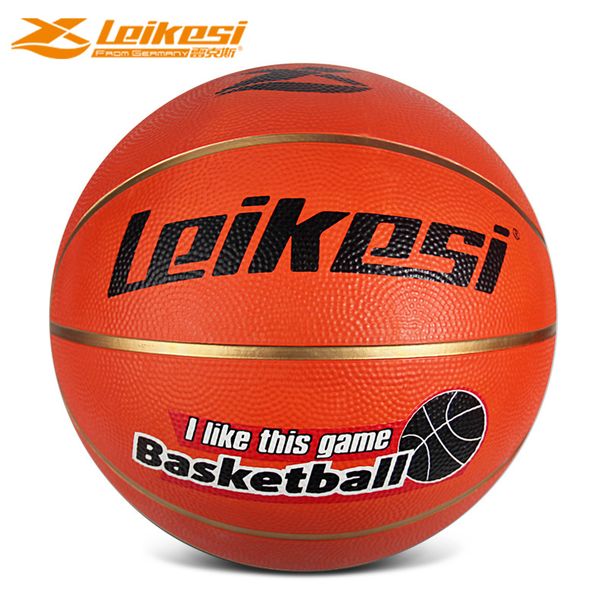 Rex LKS1206 Rubber Size 6 Basketball With Gold Rim For Female Junior High School Students_desvips.com