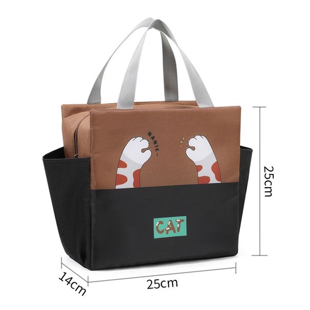 Large Capacity Thermal Insulation Lunch Bag Oxford Cloth Food Storage Picnic Bags Tote Portable Cooler Box Bags_desvips.com