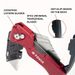 1pc Multi-function Folding Knife, Quick-change Box Cutter, Blade Stored In Handle, For Cable Cartons,with Spare Blades_desvips.com