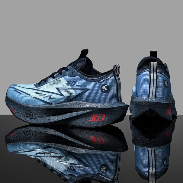Men's Carbon Board Sneakers Anti-slip Cushioned Comfortable Racing Training Running Mesh Tennis Shoes Casual For Women_desvips.com