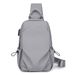 New Men's Chest Single Shoulder Casual Backpack Fashionable Multifunctional Korean Version Waterproof Large Capacity_desvips.com