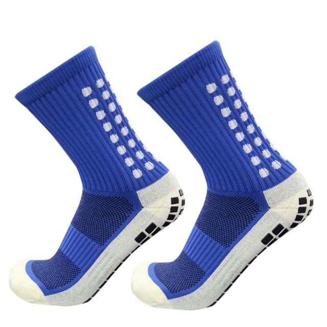 Children's Mid Calf Dot Coated Soccer Socks Professional Anti-Slip Thickened Training Socks For Men And Women With Silicone Friction Terry Cloth Sole_desvips.com