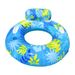 Outdoor Water Recreation Backrest With Handle Leaf Double Color Adult Underarm Ring PVC Thickened Anti Rollover Swimming Ring_desvips.com