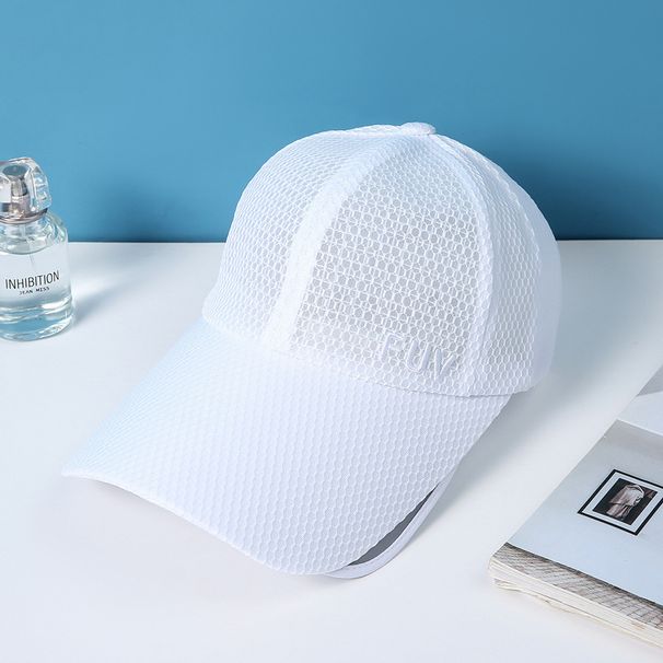 Korean-style Summer Women's Baseball With Retractable Lenses, UV Protection, Breathable Mesh, Suitable For Outdoor_desvips.com