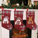 001 Cross-Border New Cartoon Burlap Socks Christmas Decoration Pendant Children's Gift Bag_desvips.com