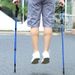 Outdoor Trekking Poles 4-section Light Weight Hiking Stick Adjustable Telescopic With Non-slip Rubber Base Aluminum Alloy Cane Stick【50-110cm】_desvips.com