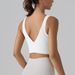 nokometa V-shaped Beautiful Back Cloud Feeling Integrated Cup Sports Underwear Tight High Elastic Running Fitness Yoga Clothes Bra_desvips.com