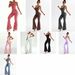Women's Leopard Print Crossover Back Flared Onesie Yoga Suit European American Style Fitness Sports Casual Outerwear_desvips.com
