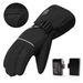 Cold Weather Outdoor Microfiber Waterproof Unisex Electric Heated Gloves With Drawstring Closure Rechargeable Battery Home Use_desvips.com