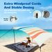 Upgraded Lycra Beach Tent With 4 Sandbag Anchors - Windproof Sun Shelter UPF 50+ Portable Canopy For Family Outings Surfing_desvips.com