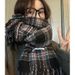 Scarf For Women Autumn Winter 2025 New Checkered Warmer High-end Neck Protection Korean Style Versatile Warm Shawl_desvips.com