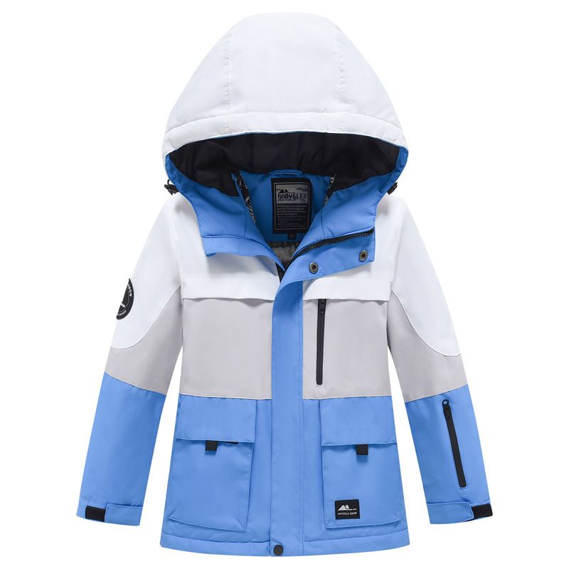 Children's Ski Suits For Girls And Boys 2 New Outdoor Single And Double Board Waterproof Jackets With Thick Warm Quilted Tops_desvips.com