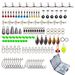 Shark Skimmer|183 Pieces Lure Accessories Set Portable Storage Box Space Beans Luminous Gourd Swivels Fishing Gear_desvips.com