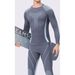 Langsha Outdoor Sports Thermal Quick-Dry Functional Underwear Running Set For Men Elastic Sleeve Long Pants Autumn_desvips.com