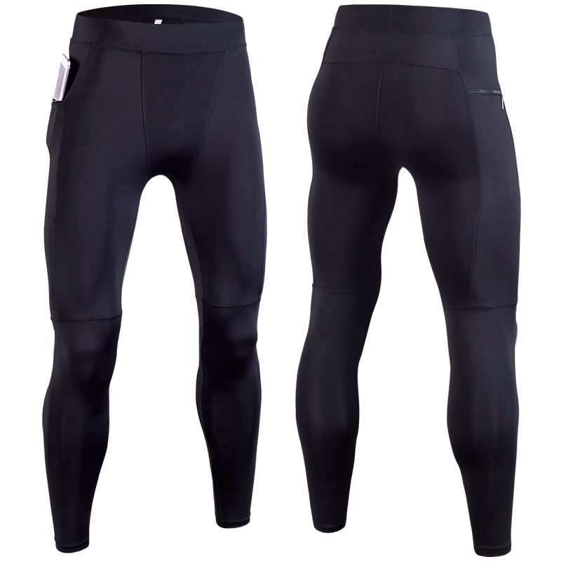 Men's Quick Dry Fitness Pants Spring Summer Tight Fit Long Sports Running Basketball Leggings_desvips.com