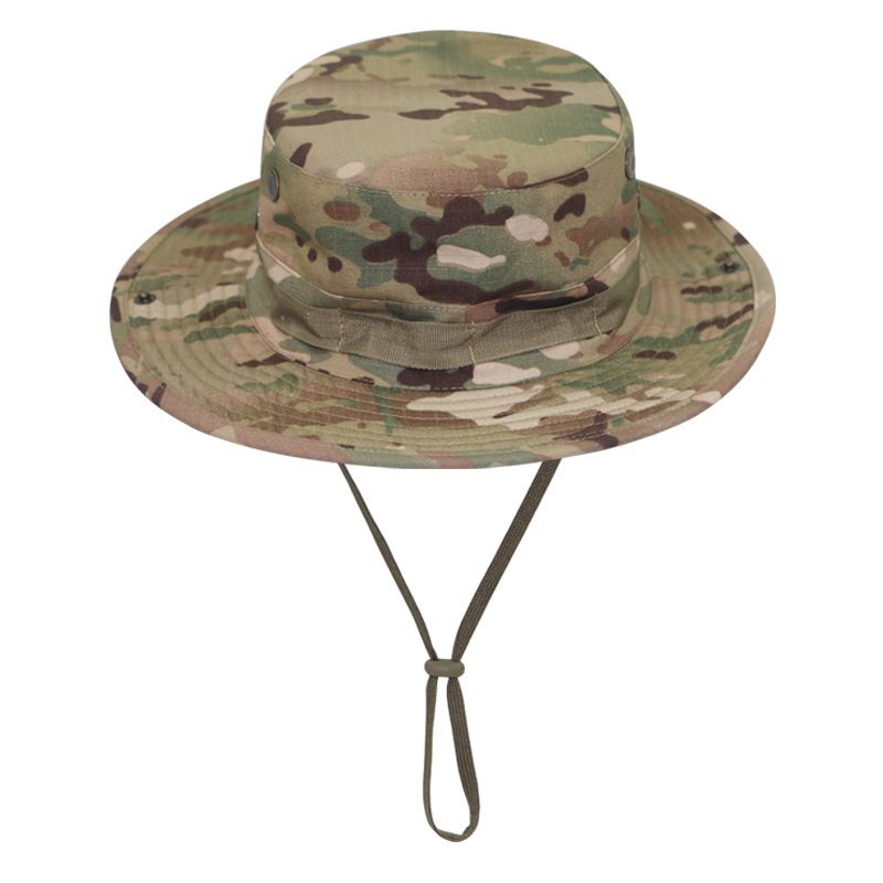 Outdoor Camping Camouflage Tactical Beni Hat Set Multifunctional Outdoor Fishing Hat Bucket Hat Sun Protection Breathable Round Brim Hat For Men_desvips.com