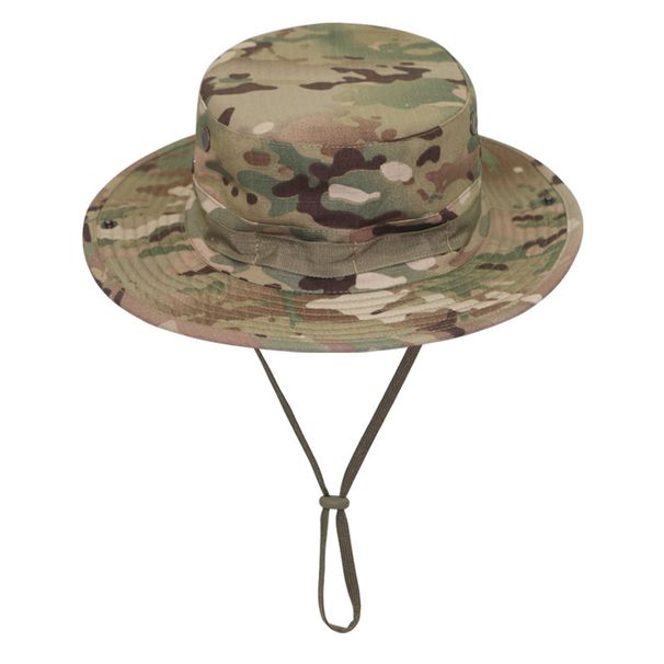 Outdoor Camping Camouflage Tactical Beni Hat Set Multifunctional Outdoor Fishing Hat Bucket Hat Sun Protection Breathable Round Brim Hat For Men_desvips.com