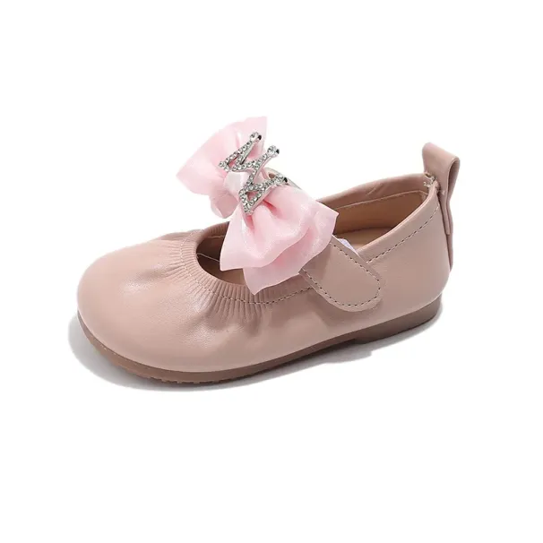 Girls Flats 2025 Fashion Infant Bow Little Kids Soft Sole Pleated Casual Shoes Cutefeet for Toddler Party Wedding Sizes_desvips.com