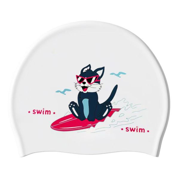Silicone Swim Cap, Large Swim Cap, Comfortable Shower Cap, Waterproof, Suitable For Women Swimming Cap_desvips.com