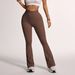 Women's High Waist Flared Yoga Pants Tummy Control Hip Lift Quick Dry Crossover Design Autumn Winter Fitness Running Sports Tight Fitting_desvips.com