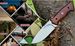 Fivtan Horizontal Carry Bushcraft Knife With Sheath, Scout Carry Hunting Knife With Wooden Handle, Fixed Blade Tracker Knife_desvips.com