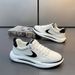 Comfortable Breathable Mesh Sports Shoes Men's Casual Style Lightweight Versatile Plain Color Spring Summer Autumn_desvips.com