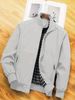 Jacket, Coat, Thin Spring And Autumn With Stand Collar Design, Suitable For Sports, Walking, Office, Shopping, Business_desvips.com