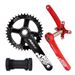 RIRO Mountain Bike Hollow Integrated Crank 36/38/40T Modified Positive And Negative Teeth Single Chainring_desvips.com